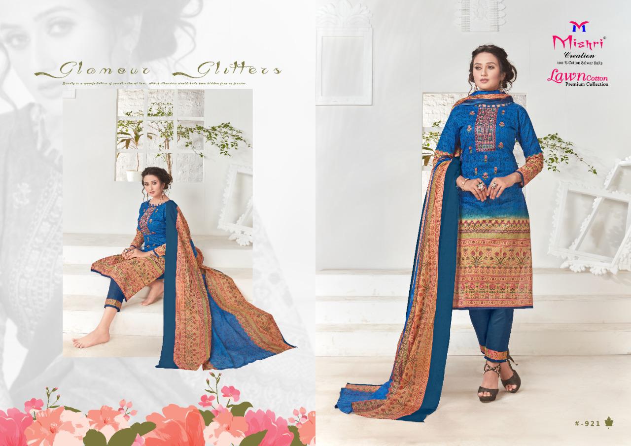 Mishri Collection Lawn Cotton Vol 3 Karachi Beautiful Fancy Stylish Colorful Suit Best Dealer