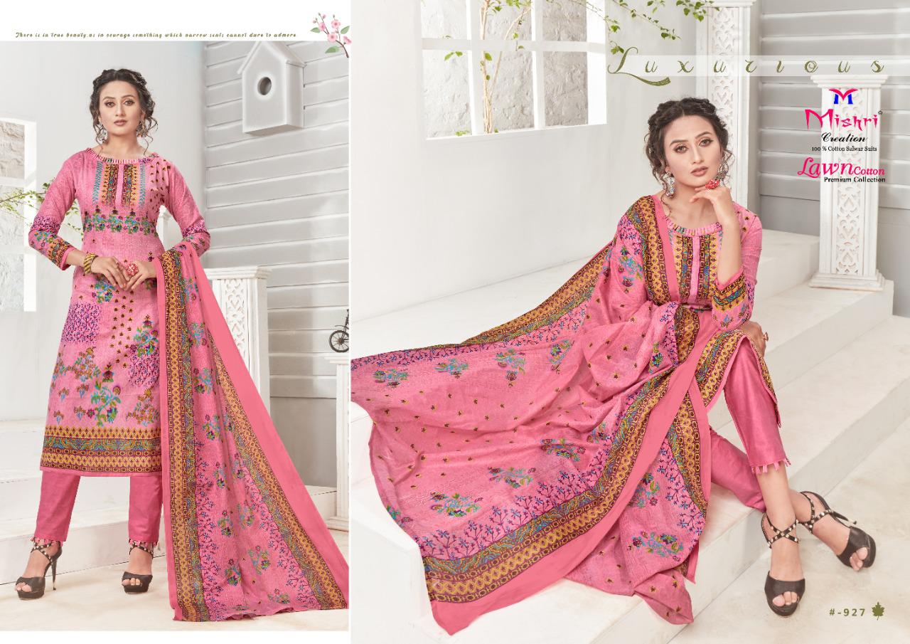 Mishri Collection Lawn Cotton Vol 3 Karachi Beautiful Fancy Stylish Colorful Suit Best Dealer