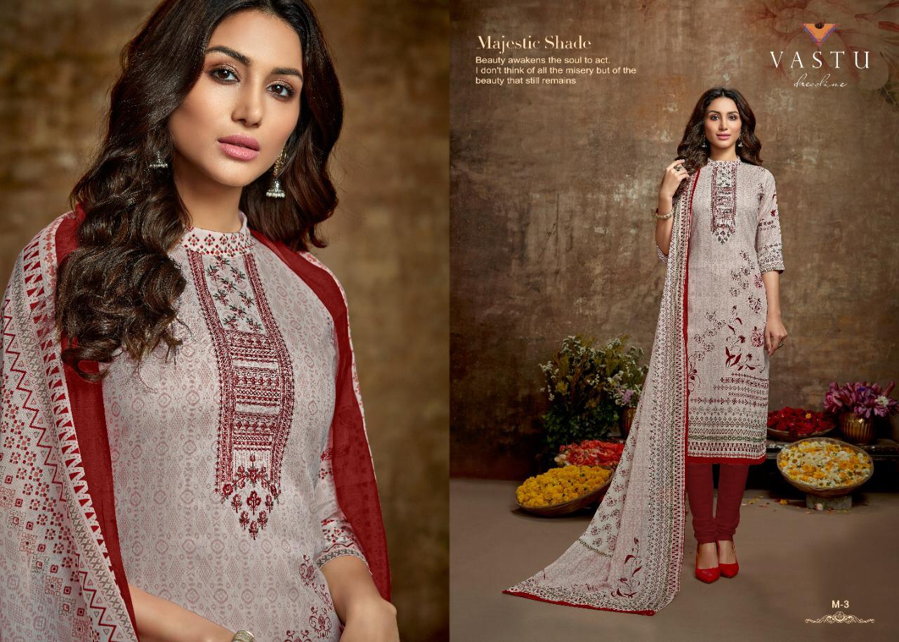 Vastu Tex Malhar Satin Cotton Casualwear Dress Material Best Buy