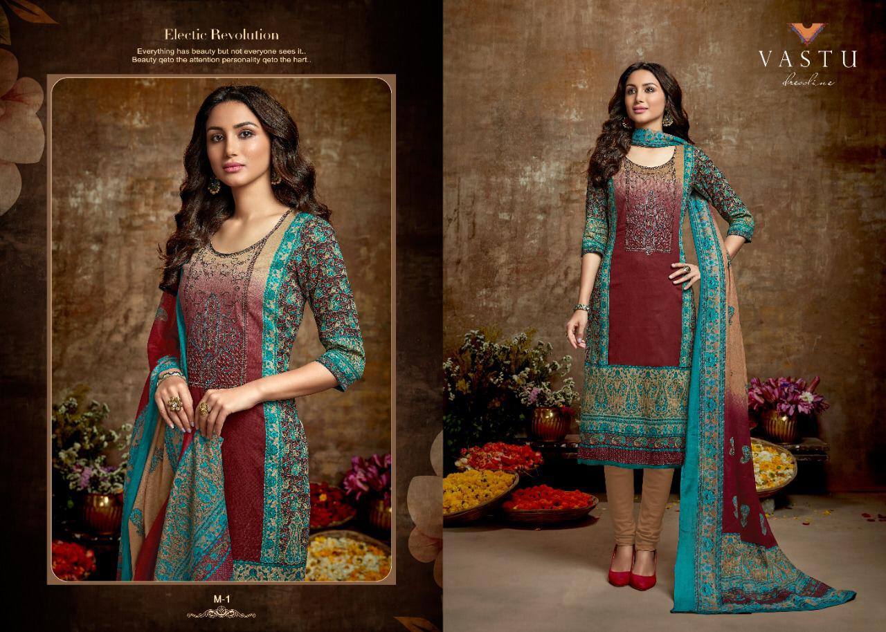 Vastu Tex Malhar Satin Cotton Casualwear Dress Material Best Buy