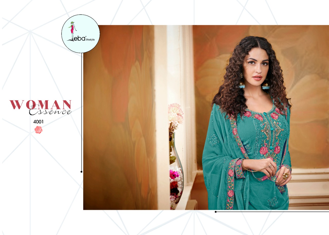 Eba Lifestyle Presents Noor Jahan Vol 1 Georgette Fabric With Heavy Embroidery Work Salwar Suit Wholesale Dealer