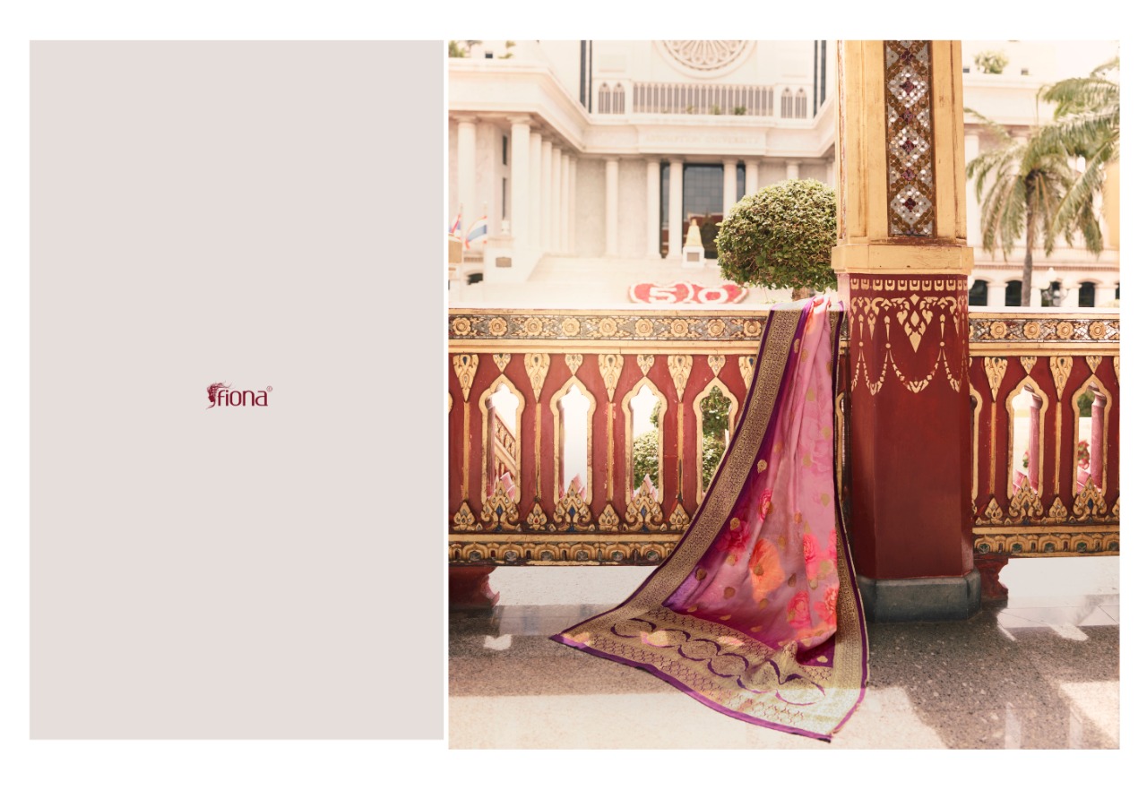 Fiona Presents Nyra Vol 1 Nx Dola Silk Fabric With Digital Print Jacqurad Dupatta Salwar Suit Wholesale Dealer