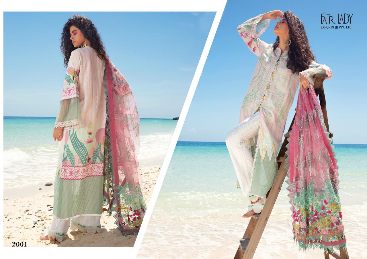 Fairlady Launches Rang Rasiya Lawn Cotton Fabric With Heavy Embroidery Work Salwar Suit Wholesale Dealer