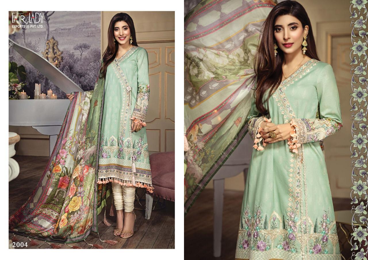 Fairlady Launches Rang Rasiya Lawn Cotton Fabric With Heavy Embroidery Work Salwar Suit Wholesale Dealer