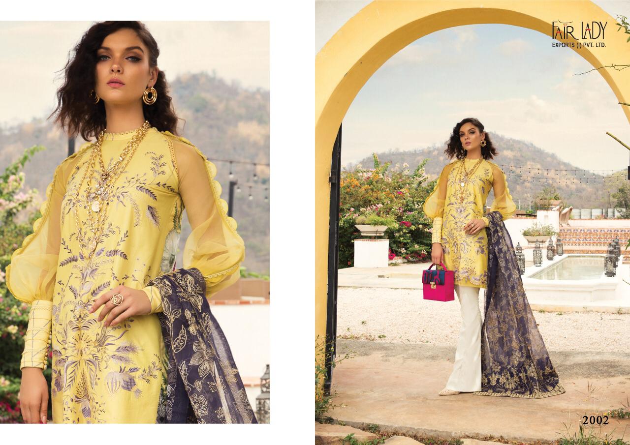 Fairlady Launches Rang Rasiya Lawn Cotton Fabric With Heavy Embroidery Work Salwar Suit Wholesale Dealer