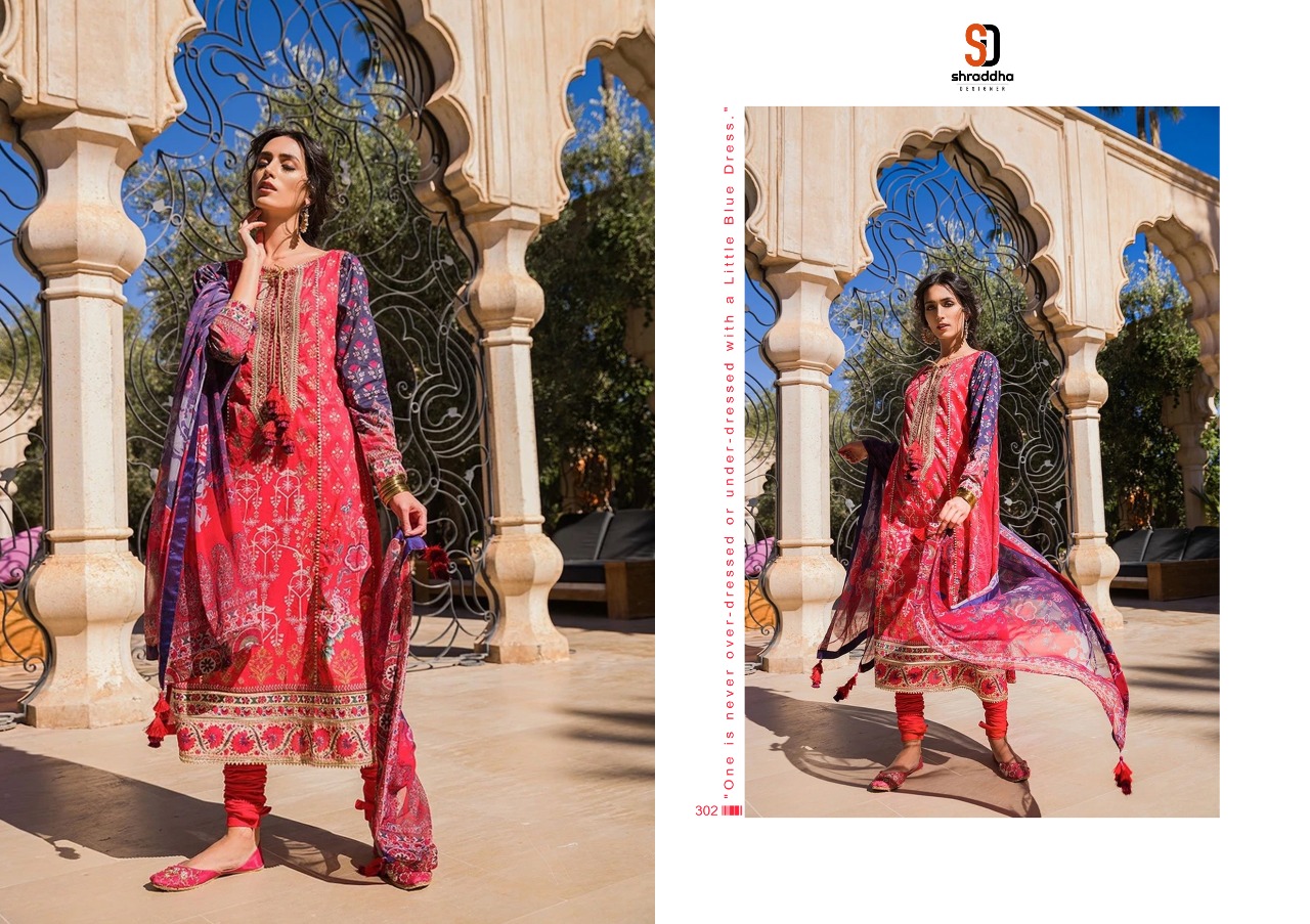 Shraddha  Designer  Sobia Nazir  Vital Vol 3 Stylish Fancy Colorful Cotton Print Heavy Salwar Suit Pakstani Collection