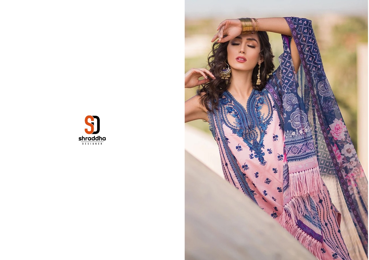 Shraddha  Designer  Sobia Nazir  Vital Vol 3 Stylish Fancy Colorful Cotton Print Heavy Salwar Suit Pakstani Collection