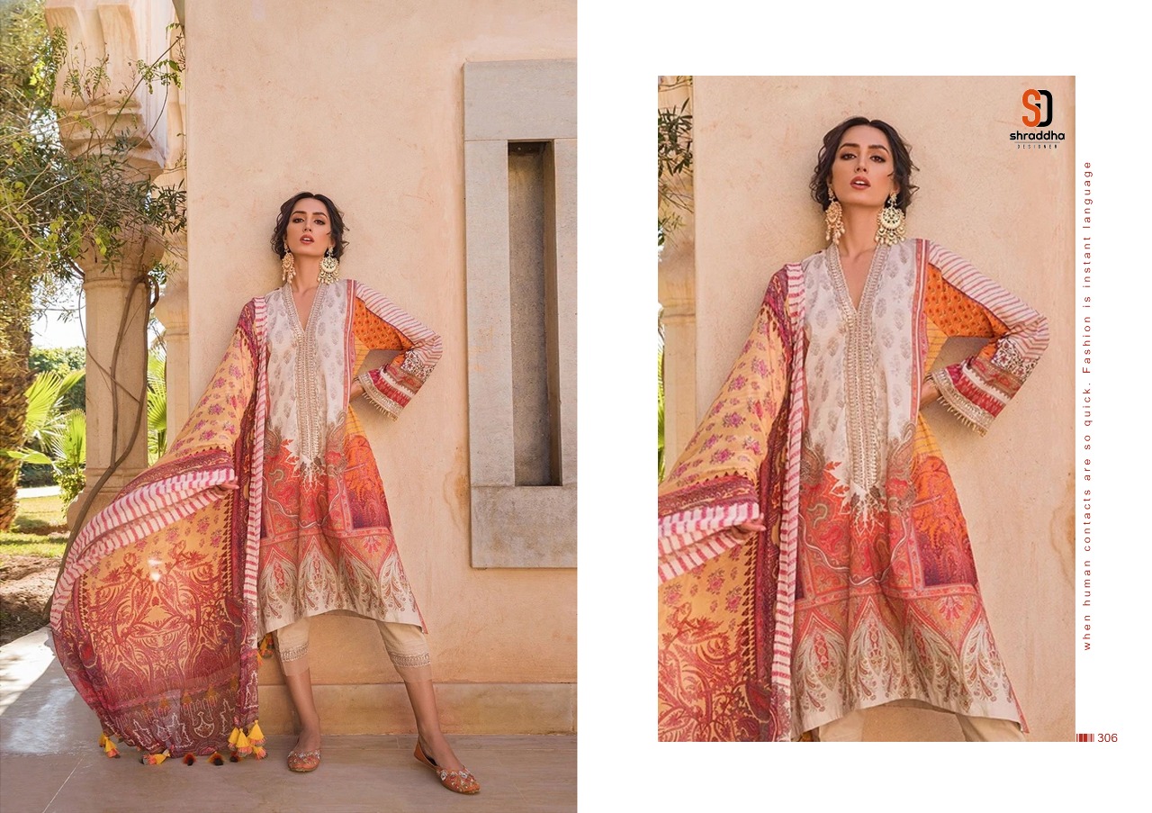 Shraddha  Designer  Sobia Nazir  Vital Vol 3 Stylish Fancy Colorful Cotton Print Heavy Salwar Suit Pakstani Collection