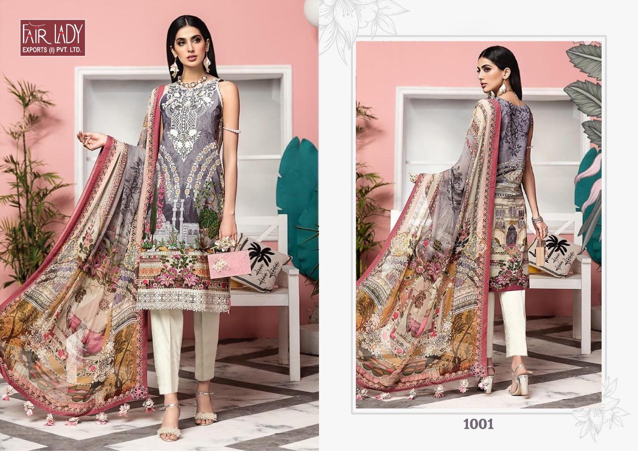 Fairlady Presents Viva Anaya Jam Satin Print Salwar Suit With Embroidery Work Suit