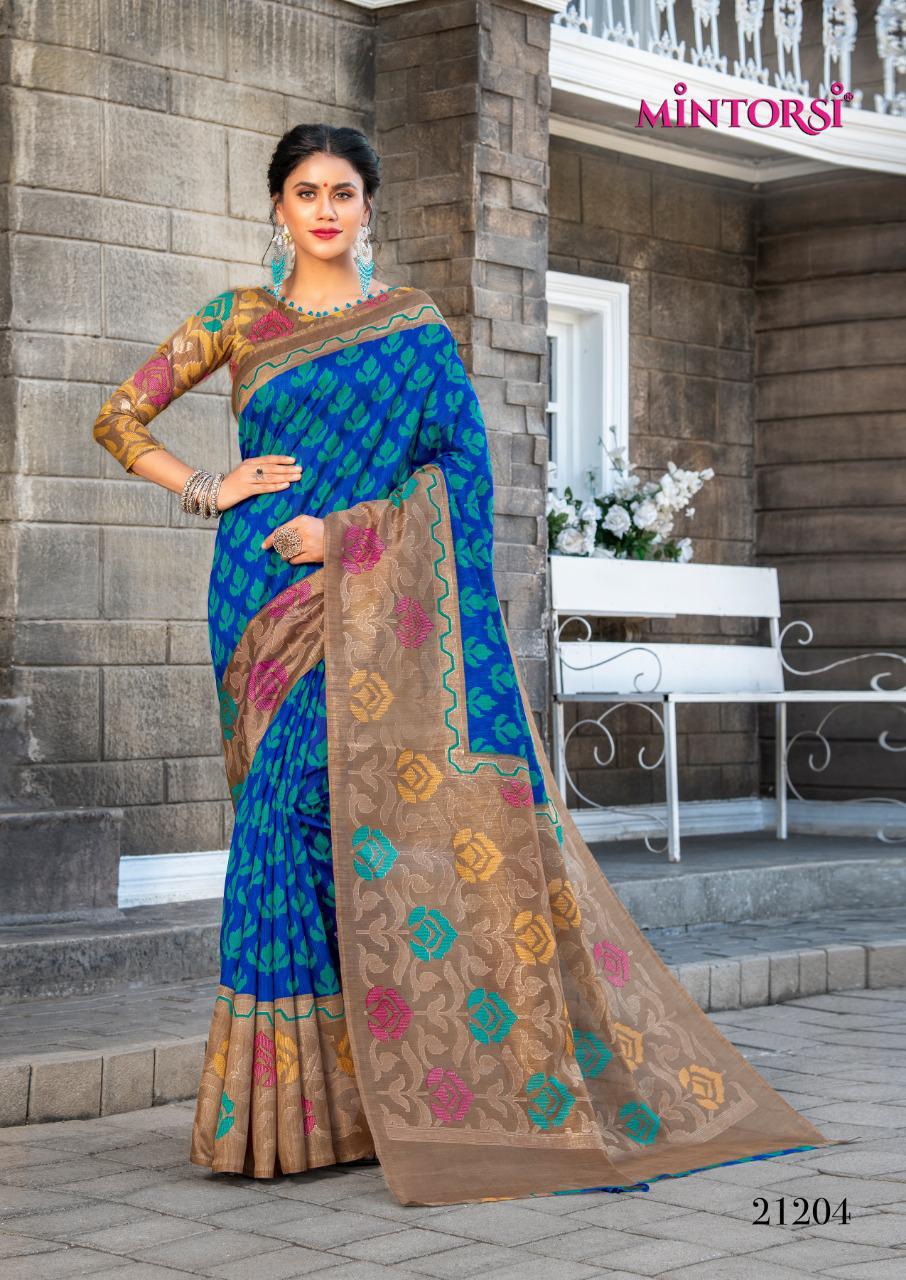 Mintorsi Presents Devsena Silk Fabric Fancy Wear Saree Wholesale Dealer