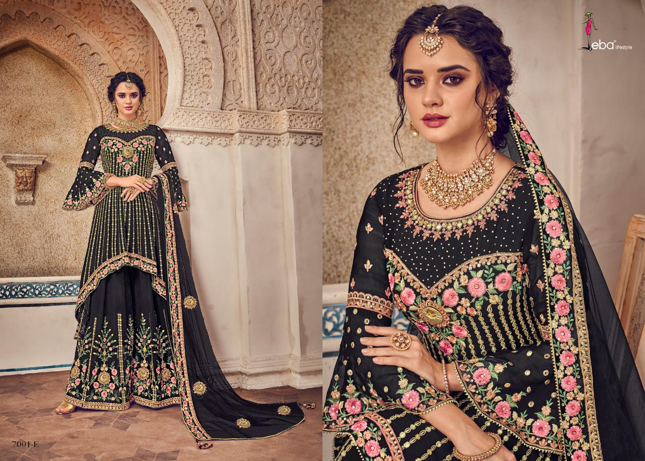 Eba Lifestyle Launches New Series Black Berry Vol 1 Georgette Fabric With Embroidery Work Salwar Suit Wholesale Dealer