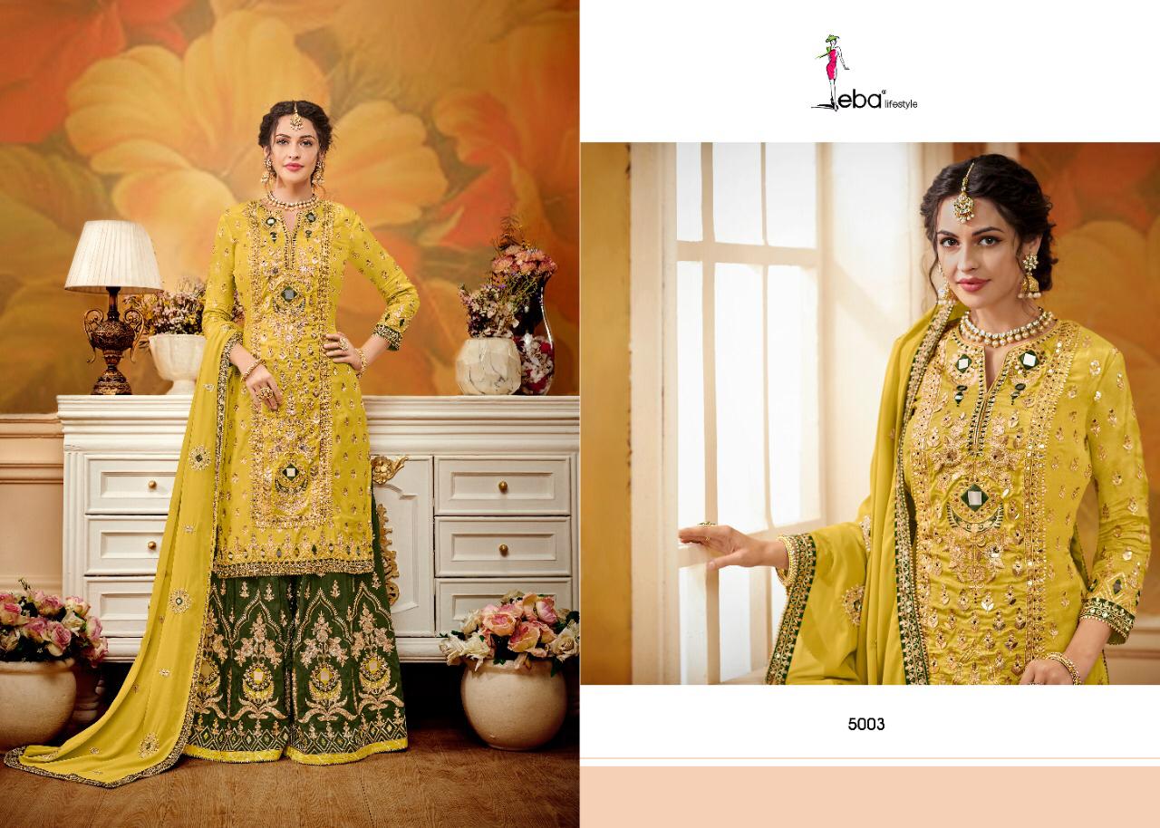 Eba Lifestyle Presents New Series Nazarana Vol 1 Georgette Fabric With Embroidery Work Salwar Suit