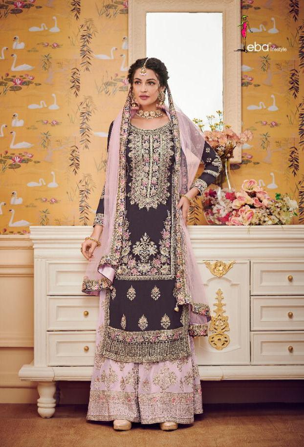 Eba Lifestyle Hurma Vol 32 Georgette Fabric With Embroidery Work Salwar Suit