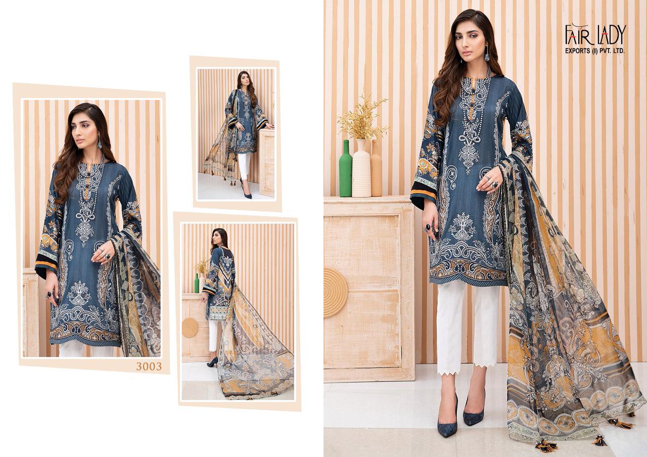 Fairlady Presents Iris Vol 2 Lawn Print With Embroidery Work Salwar Suit Best Wholesale Dealer