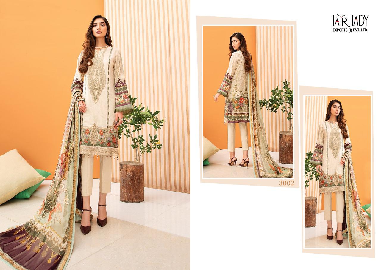 Fairlady Presents Iris Vol 2 Lawn Print With Embroidery Work Salwar Suit Best Wholesale Dealer