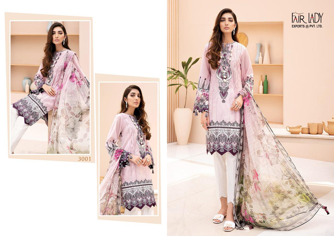Fairlady Presents Iris Vol 2 Lawn Print With Embroidery Work Salwar Suit Best Wholesale Dealer