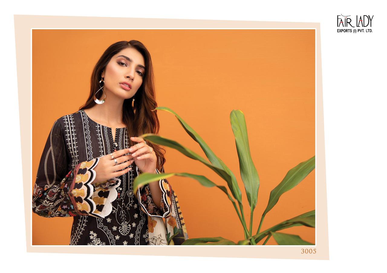 Fairlady Presents Iris Vol 2 Lawn Print With Embroidery Work Salwar Suit Best Wholesale Dealer