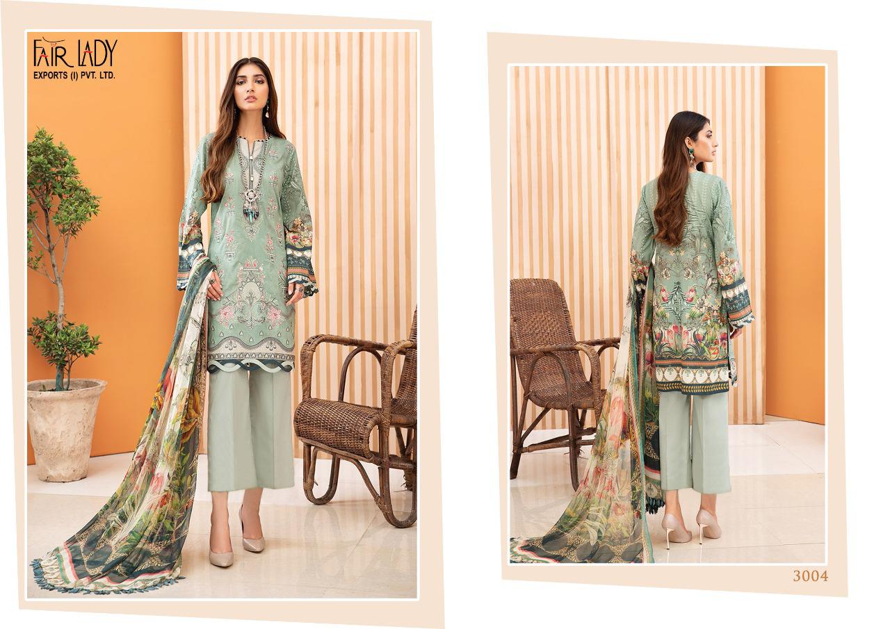 Fairlady Presents Iris Vol 2 Lawn Print With Embroidery Work Salwar Suit Best Wholesale Dealer