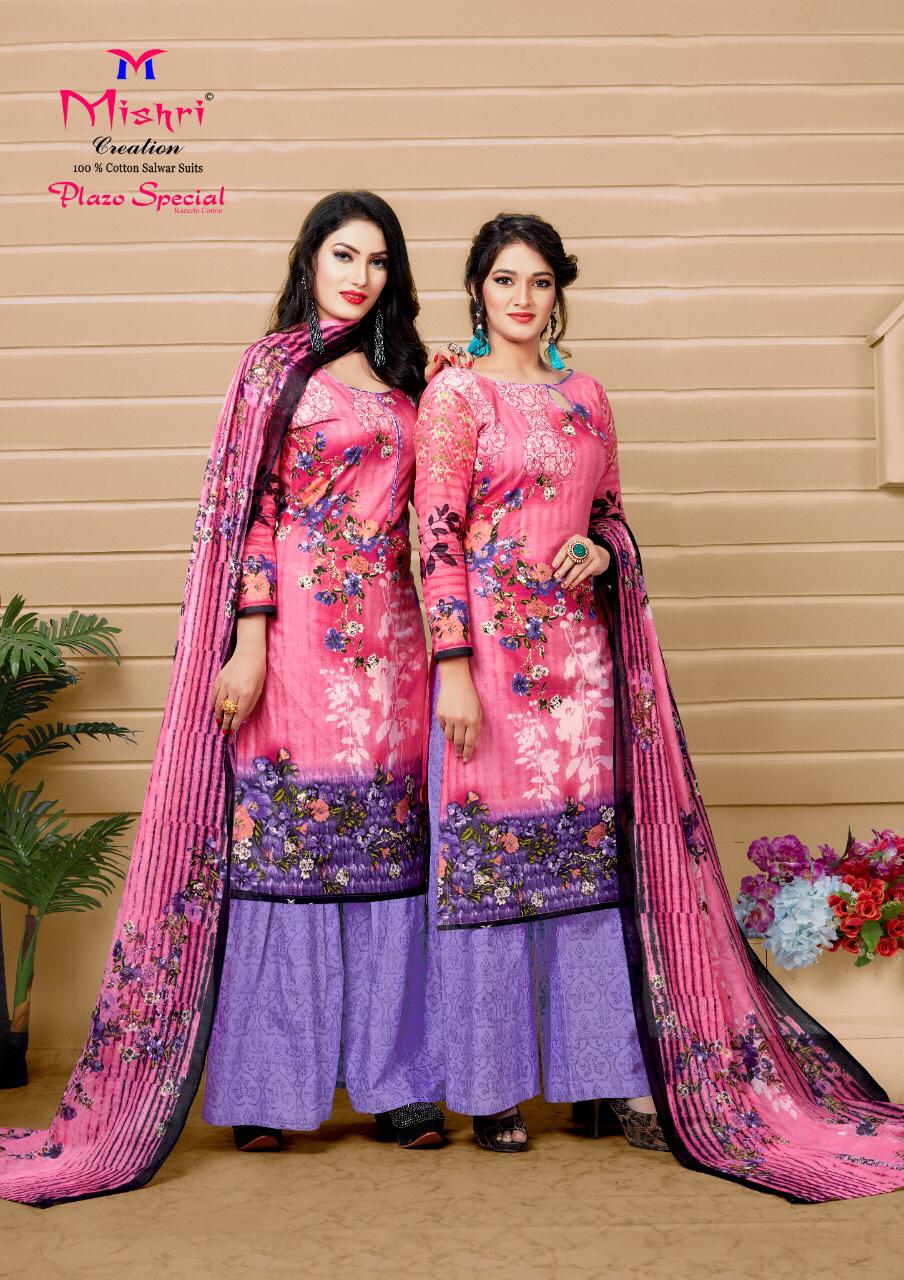 Mishri Creation Launches Plazo Special Vol 3 Cotton Fabric Salwar Suit Best Online Rate