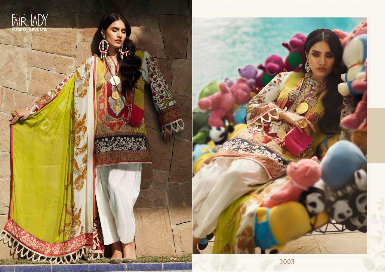 Fairlady Presents Sana Safinaz Mahay Jam Satin Fabric With Embroidery Work Salwar Suit