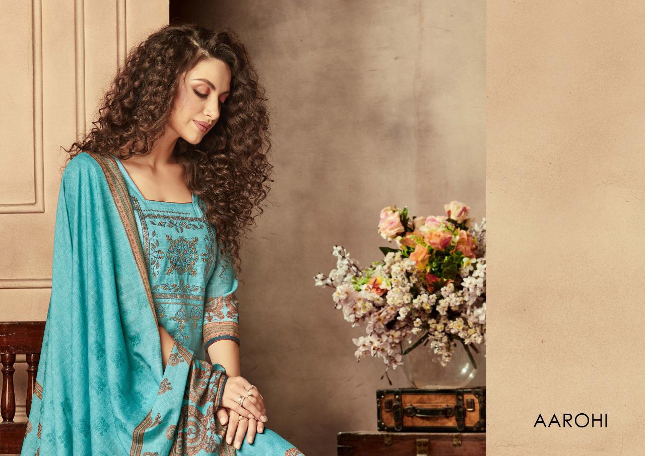 Sargam Prints Launches Aarohi Maslin Fabric With Fancy Work Salwar Suit Best Online Rate