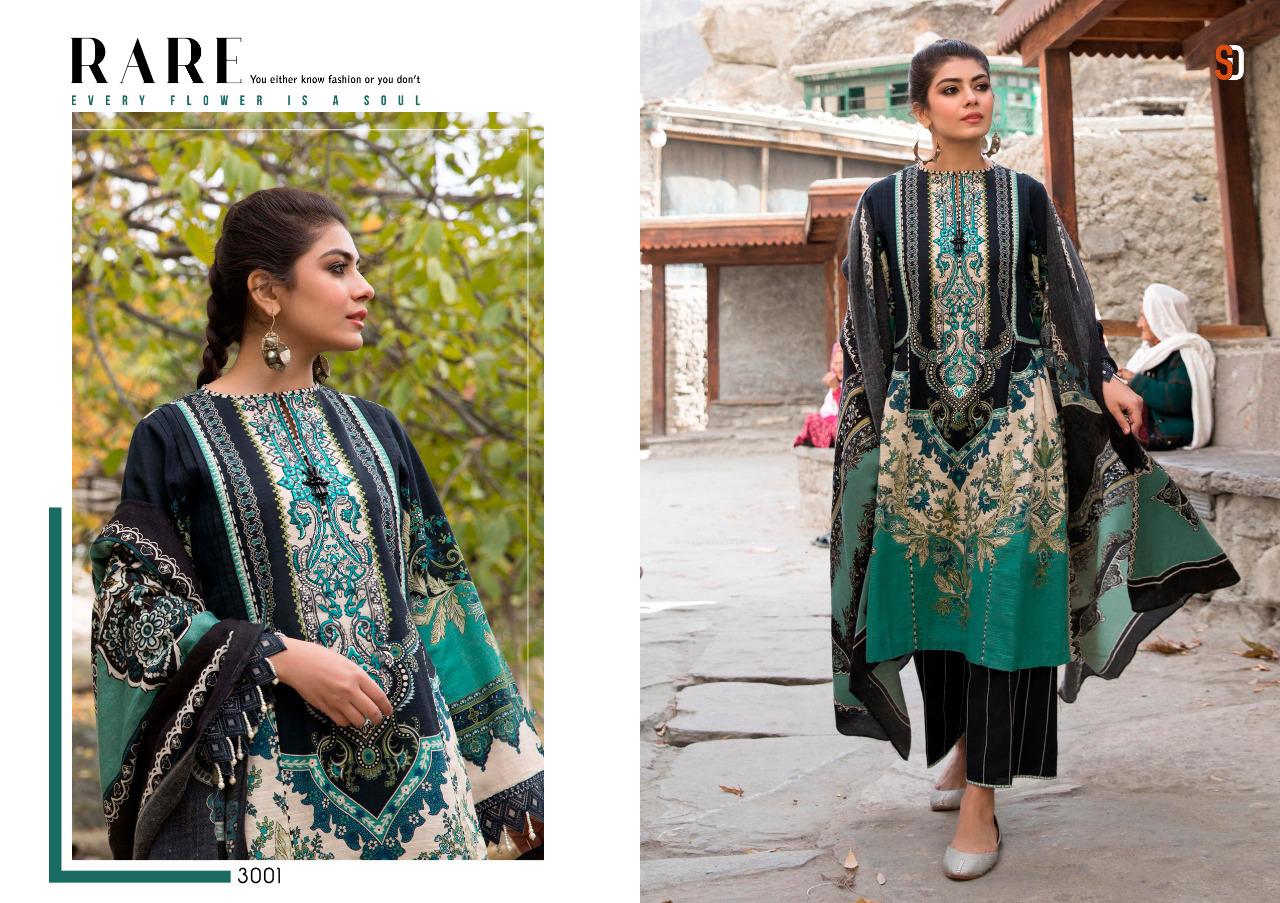 Shraddha Designer Presents Vintage Vol 3 Pure Lawn With Embroidery Work Salwar Suit Wholesale Dealer
