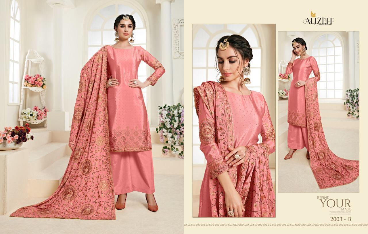 Alizeh Presents Zaida Vol 3 Chinon With Heavy Embroidery Salwar Suit