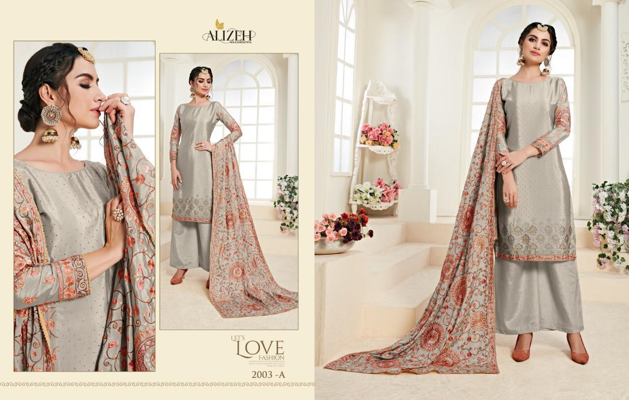 Alizeh Presents Zaida Vol 3 Chinon With Heavy Embroidery Salwar Suit