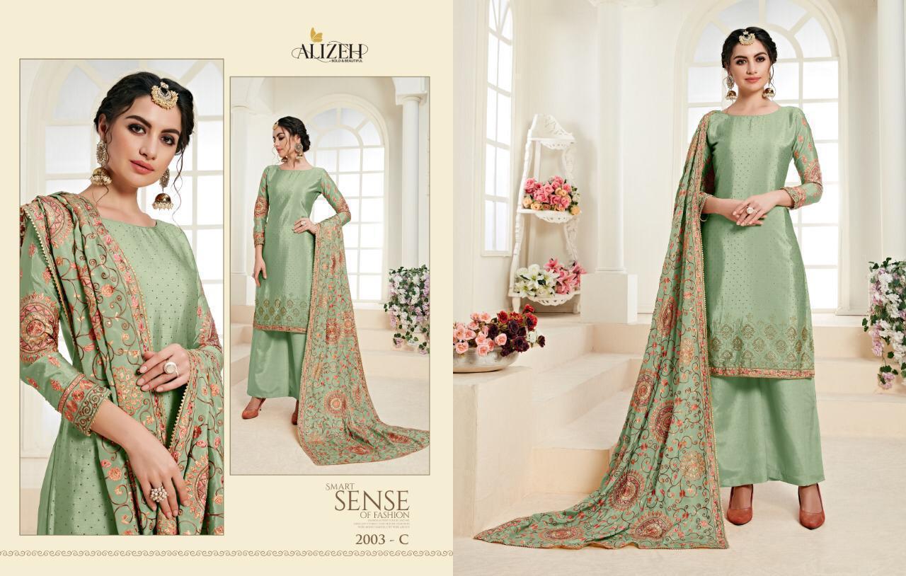 Alizeh Presents Zaida Vol 3 Chinon With Heavy Embroidery Salwar Suit