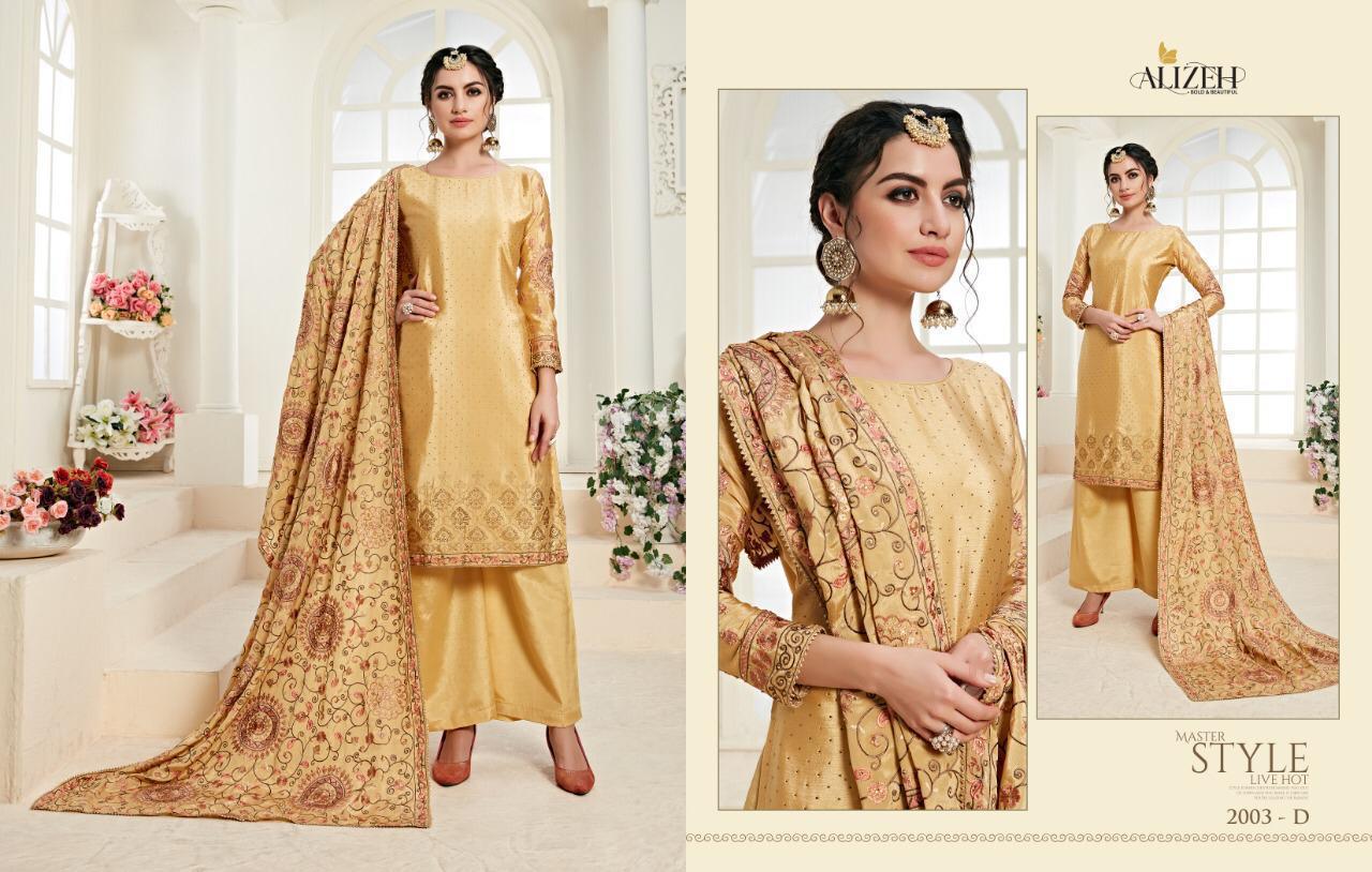 Alizeh Presents Zaida Vol 3 Chinon With Heavy Embroidery Salwar Suit