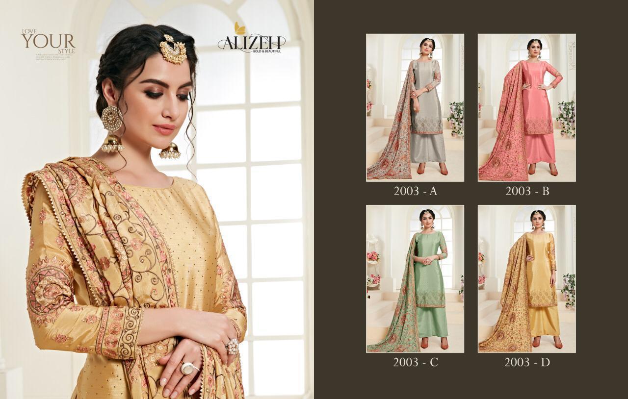 Alizeh Presents Zaida Vol 3 Chinon With Heavy Embroidery Salwar Suit