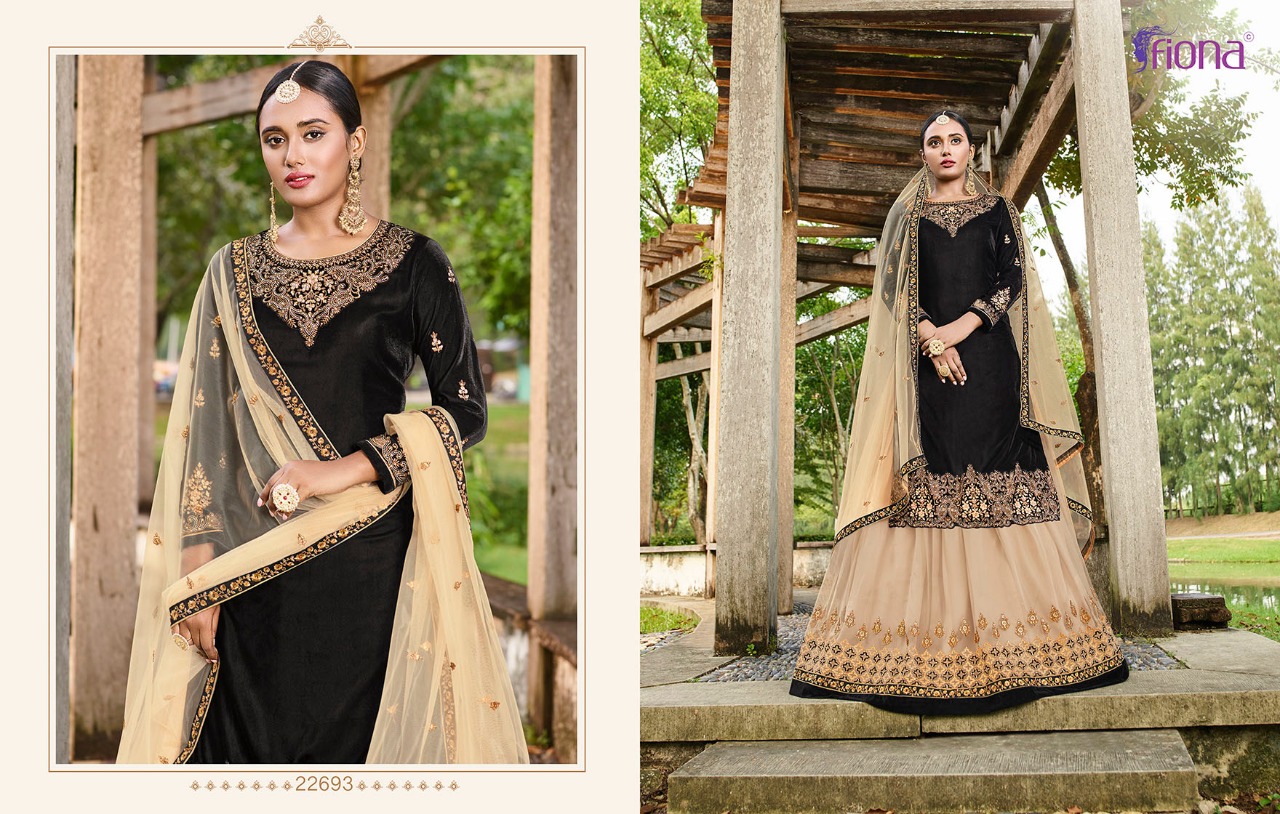 Fiona Presents Heavy Lengha Pure Dola Silk Salwar Suit With Lengha