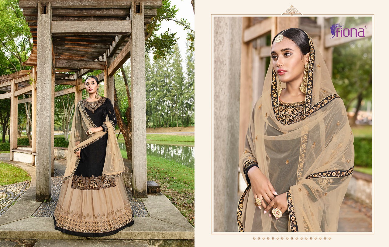 Fiona Presents Heavy Lengha Pure Dola Silk Salwar Suit With Lengha