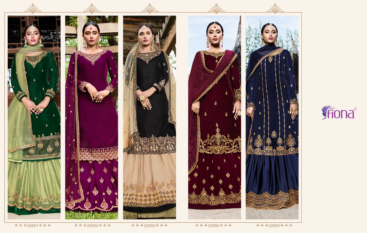 Fiona Presents Heavy Lengha Pure Dola Silk Salwar Suit With Lengha