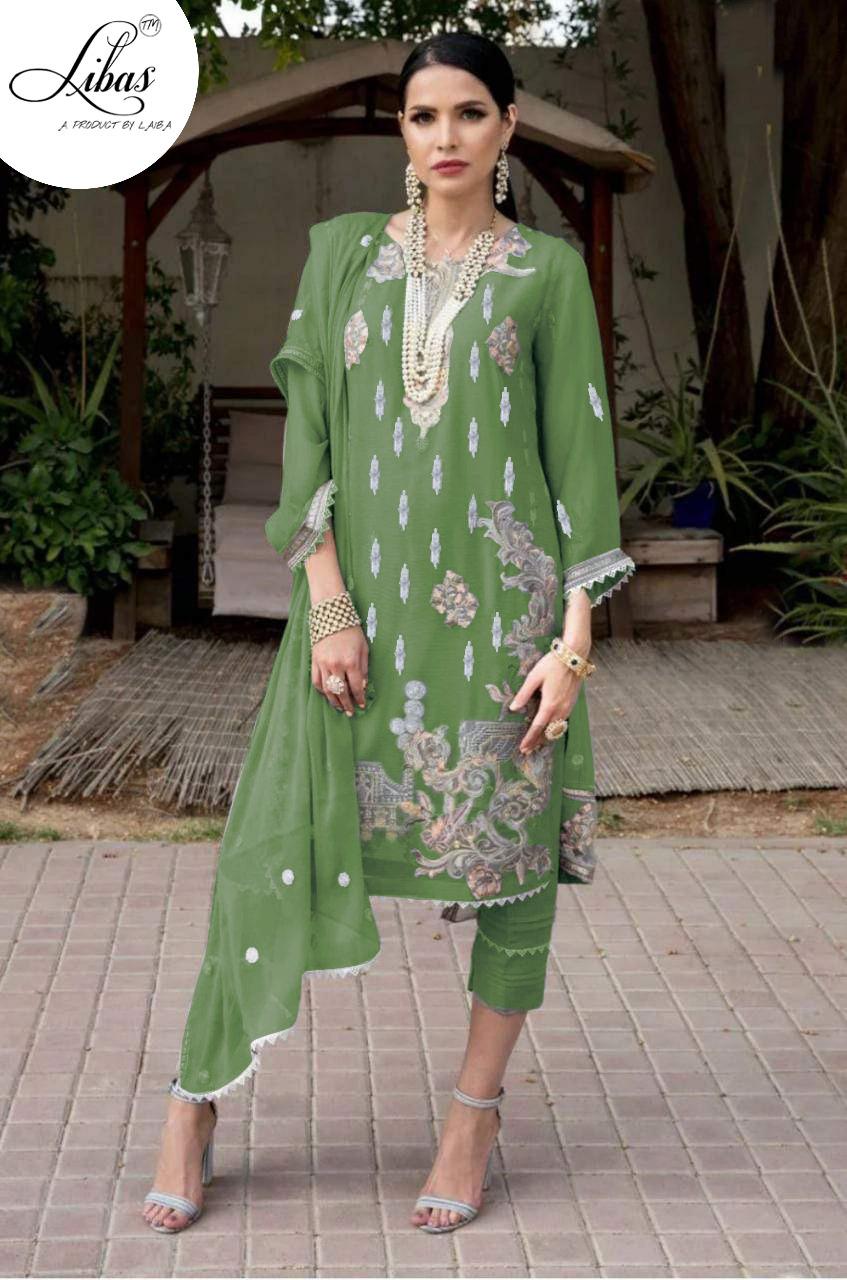 Libas Launched Lpc Vol 4 Pure Georgete Pakistani Collection Salwar Suit