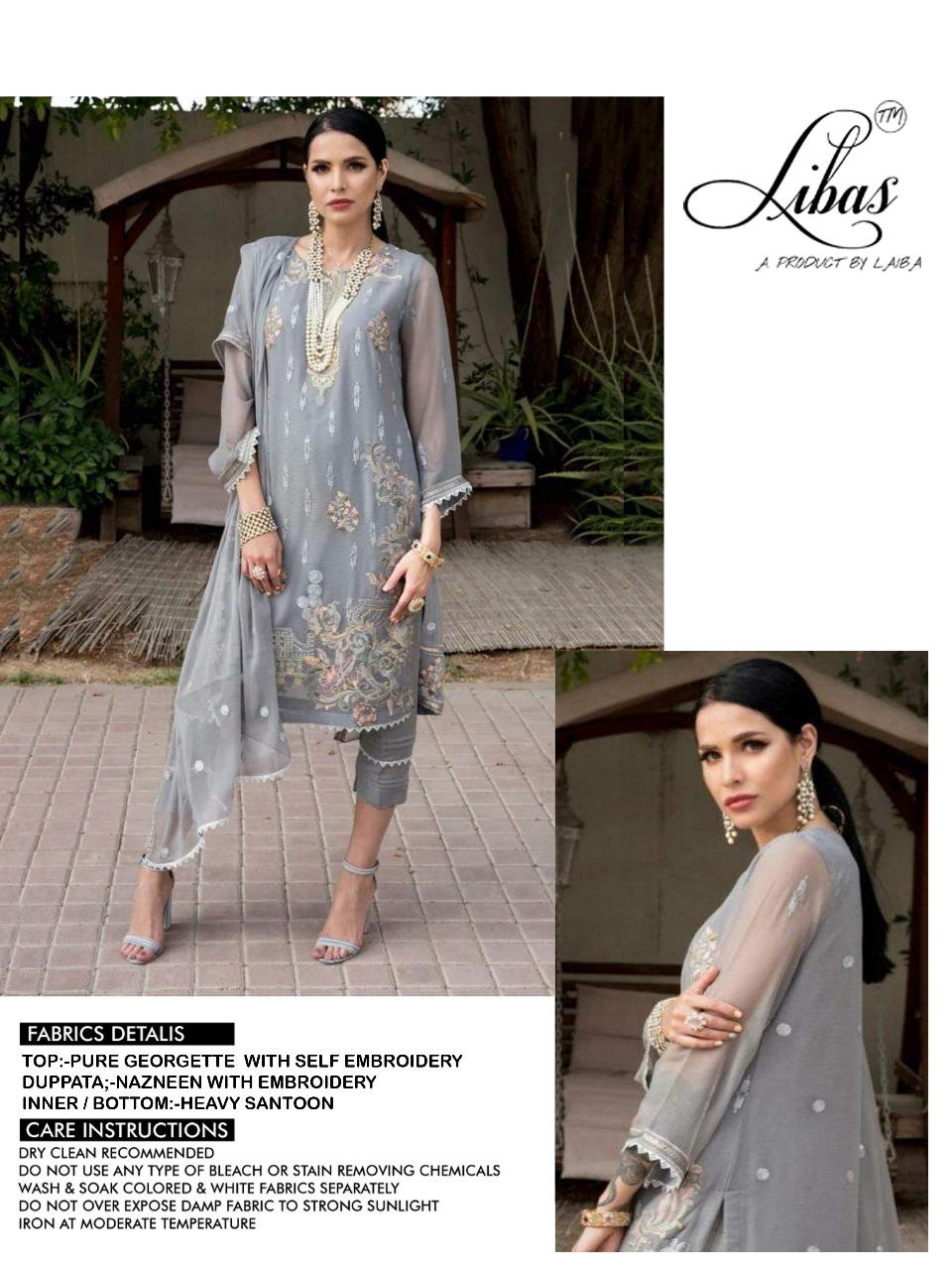 Libas Launched Lpc Vol 4 Pure Georgete Pakistani Collection Salwar Suit