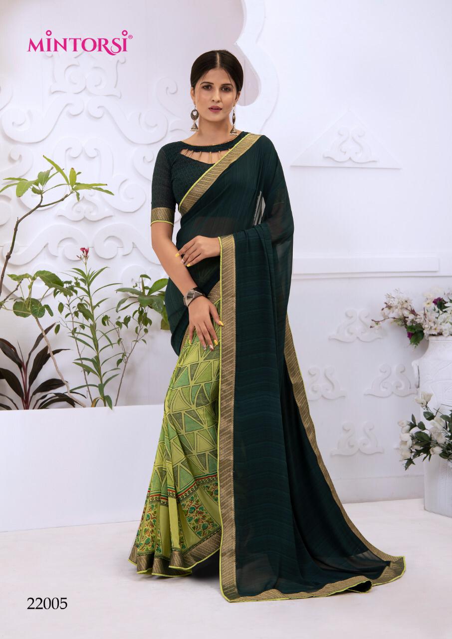 Mintorsi Presents Amaira Weightless With Lace With Piping Designer Sarees