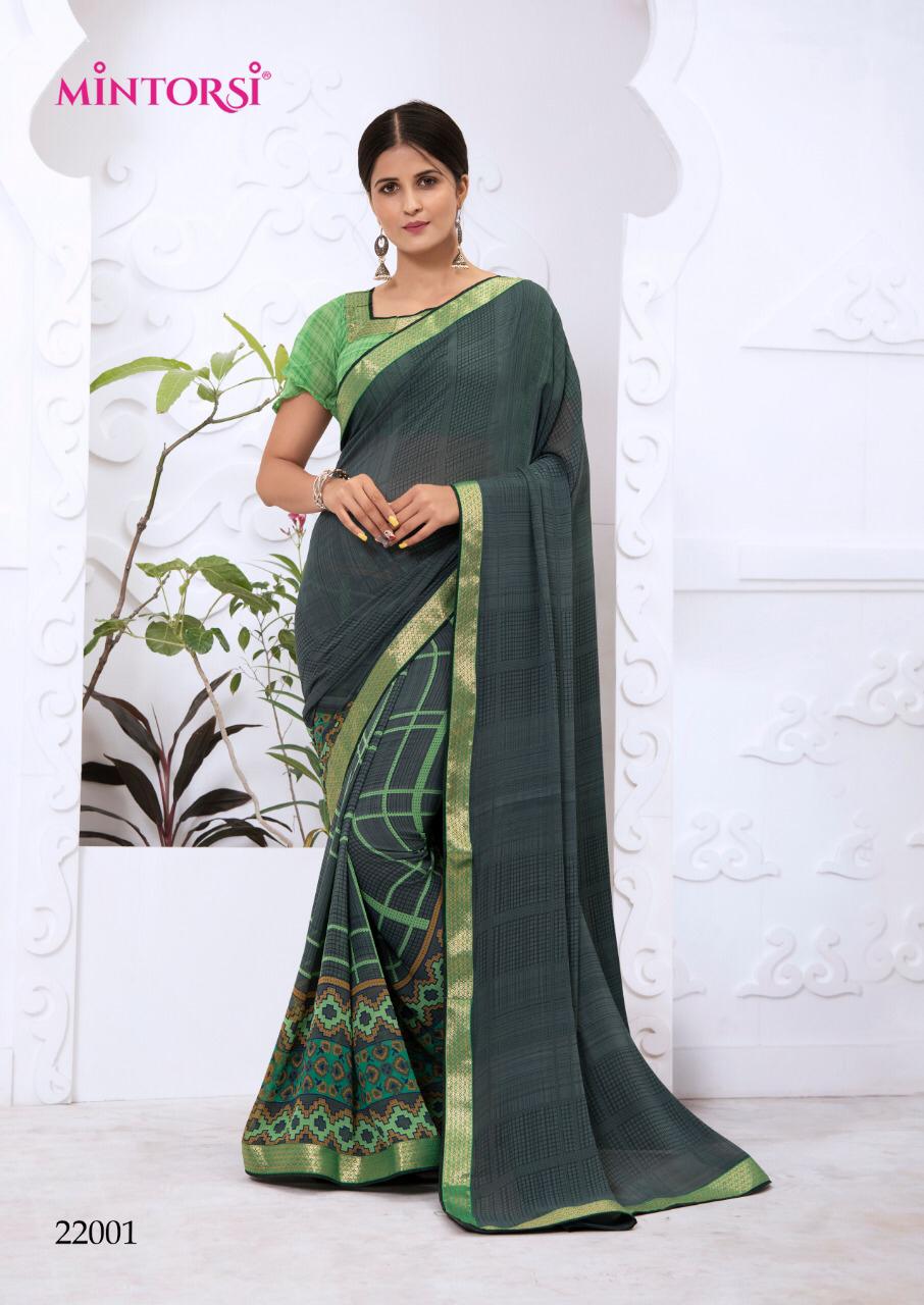 Mintorsi Presents Amaira Weightless With Lace With Piping Designer Sarees