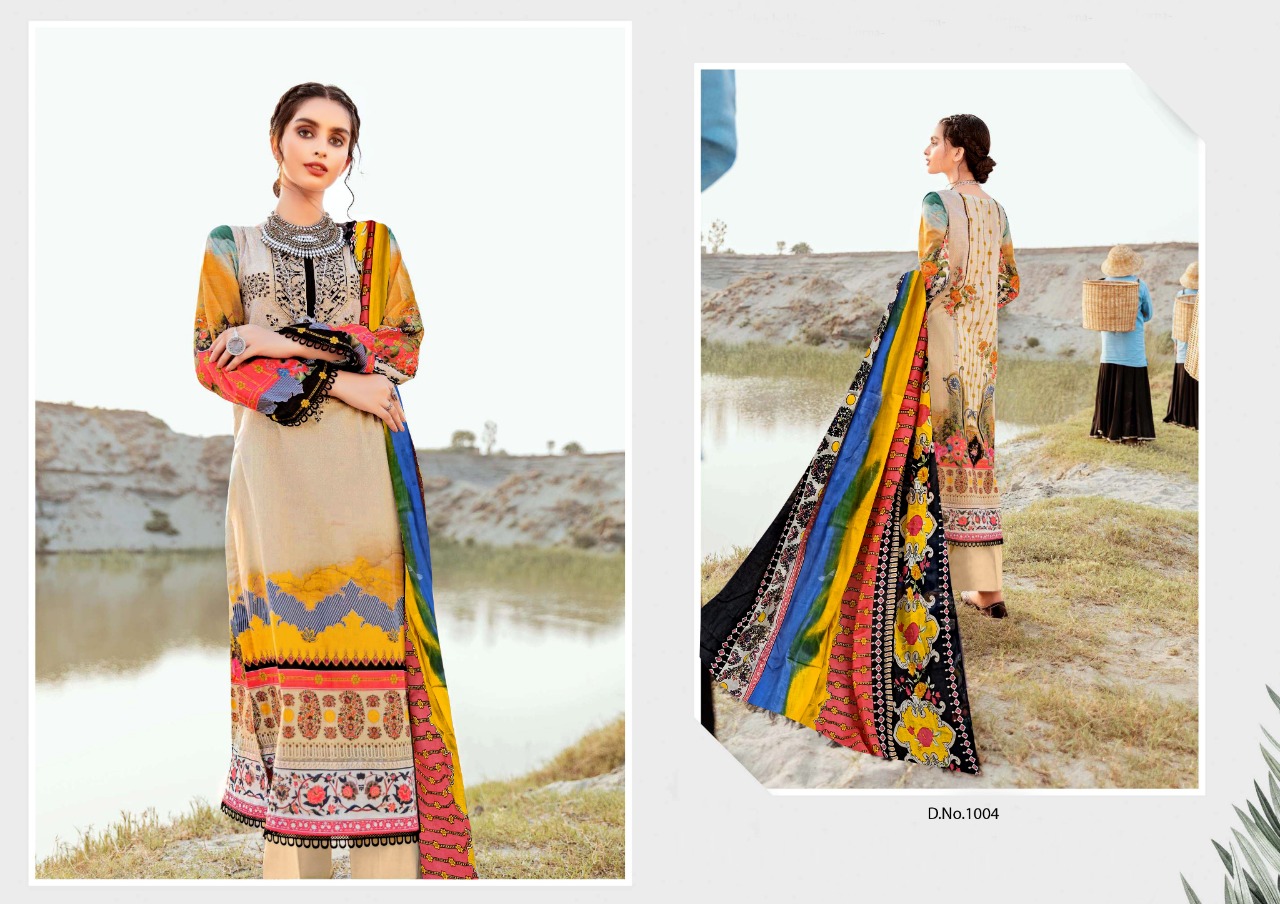 Mishri Creation Presents Gulbagh Lawn Cotton Karachi Print Salwar Suit