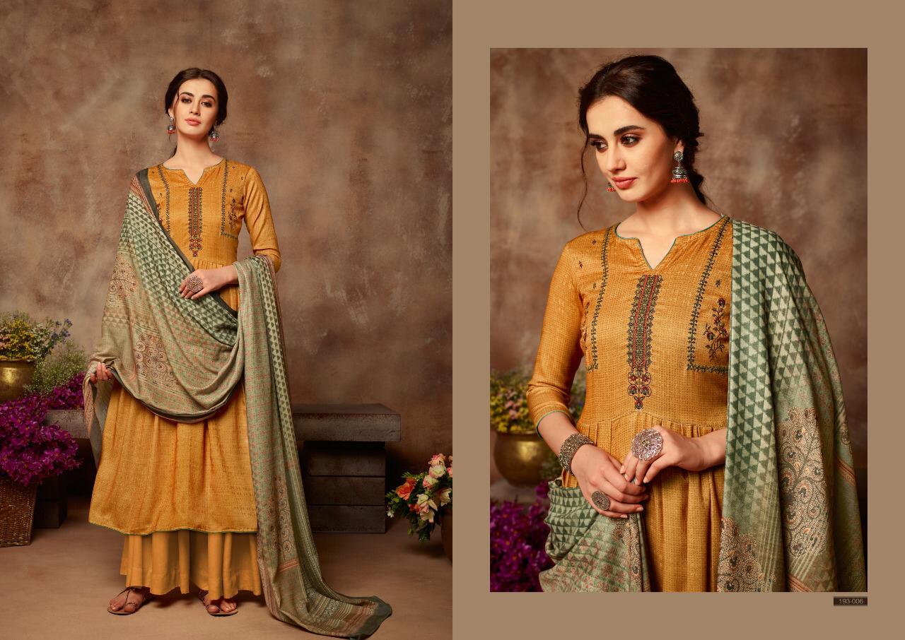 Sargam Prints Launched Yasmin Fabric Pure Pashmina Salwar Kameez