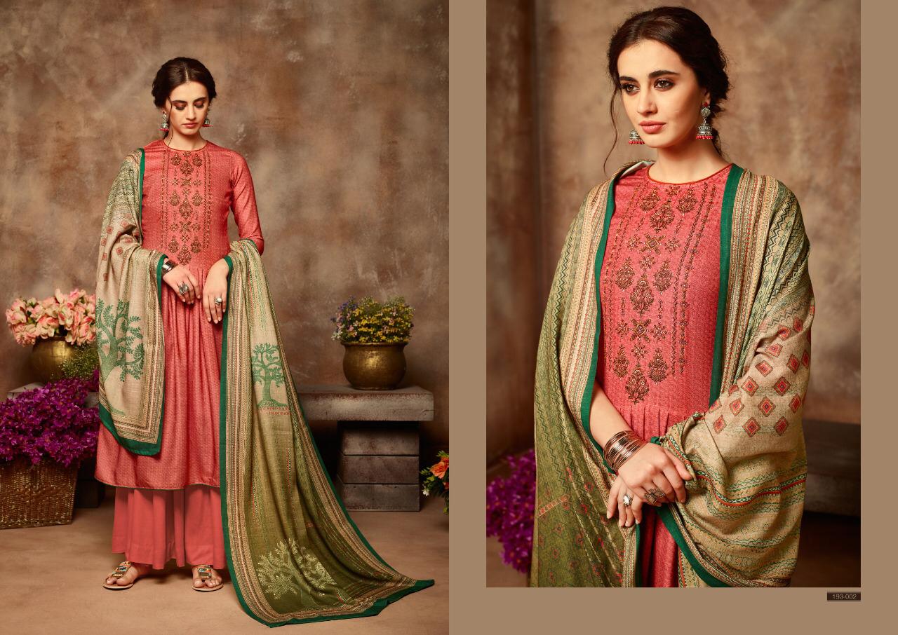 Sargam Prints Launched Yasmin Fabric Pure Pashmina Salwar Kameez