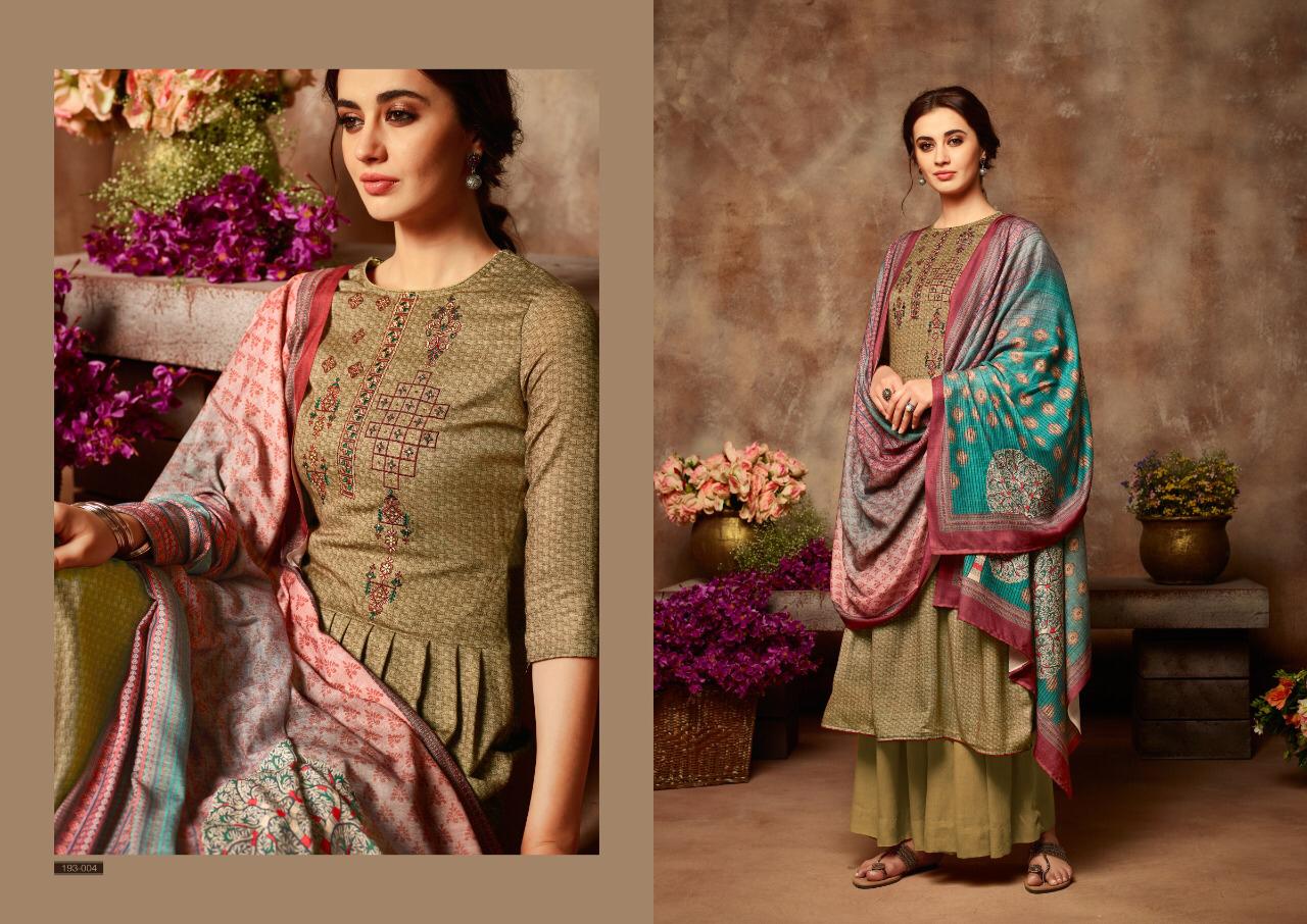 Sargam Prints Launched Yasmin Fabric Pure Pashmina Salwar Kameez
