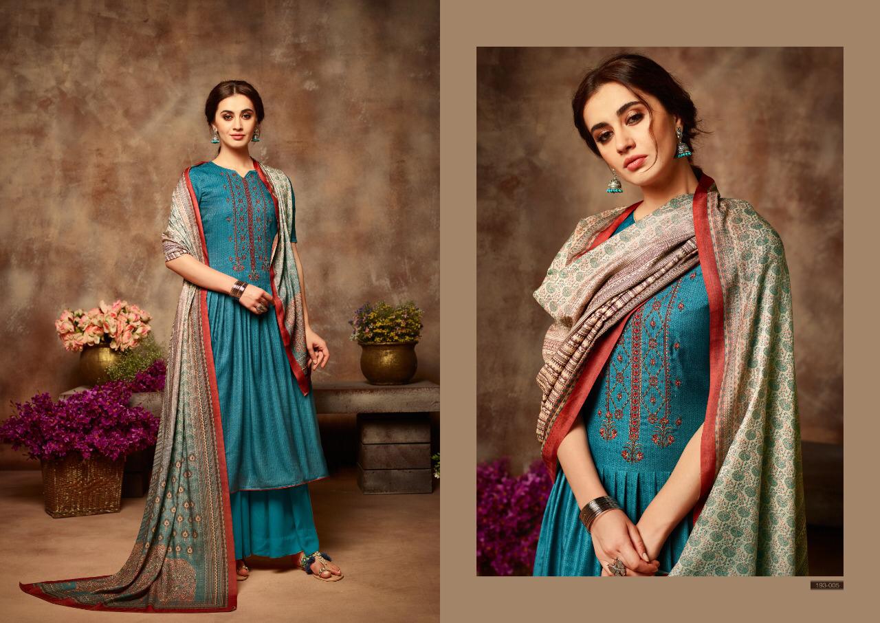 Sargam Prints Launched Yasmin Fabric Pure Pashmina Salwar Kameez