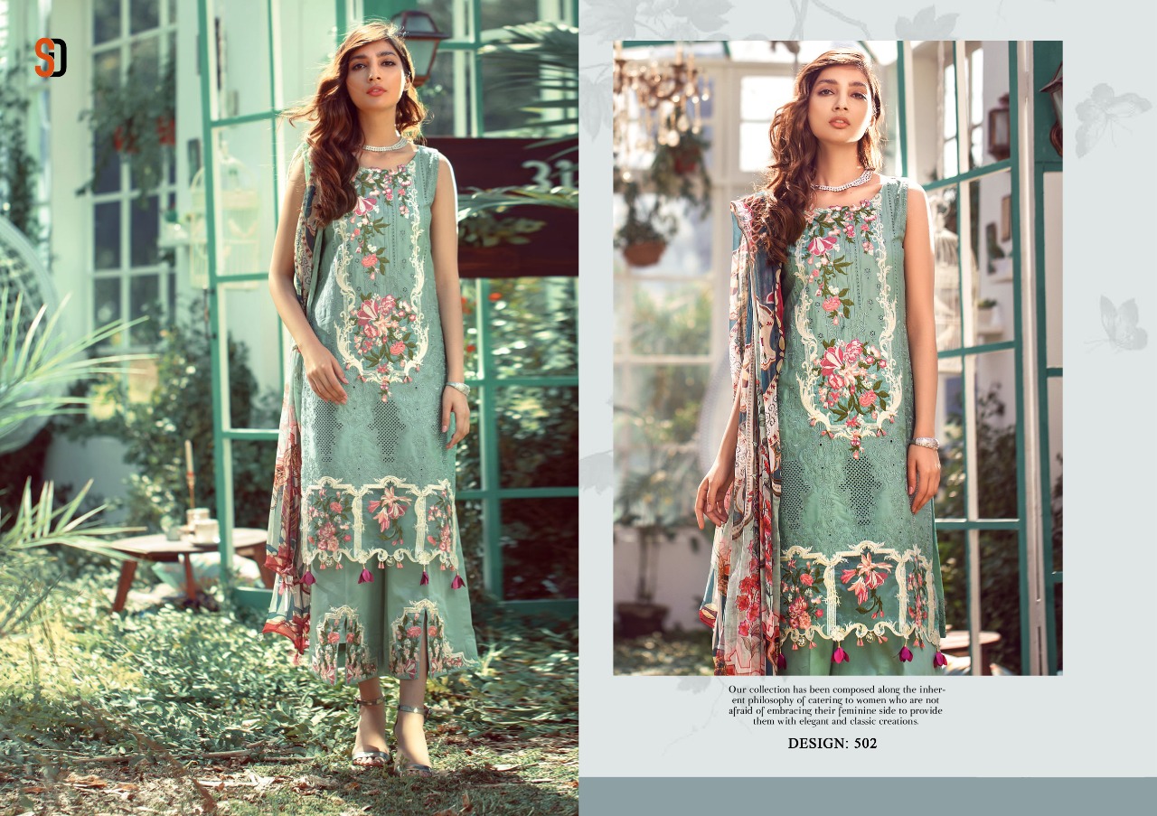 Sharaddha Designer Presents Elaf Vol 1 Pure Cambric Cotton Pakistani Collection Salwar Suit