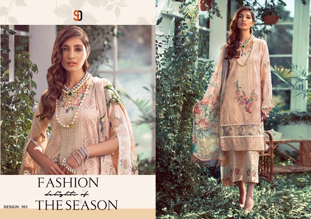 Sharaddha Designer Presents Elaf Vol 1 Pure Cambric Cotton Pakistani Collection Salwar Suit