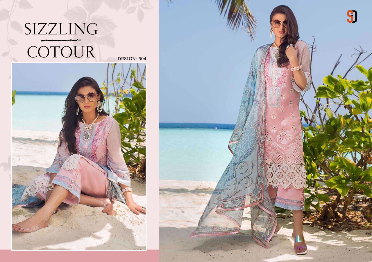 Sharaddha Designer Presents Elaf Vol 1 Pure Cambric Cotton Pakistani Collection Salwar Suit