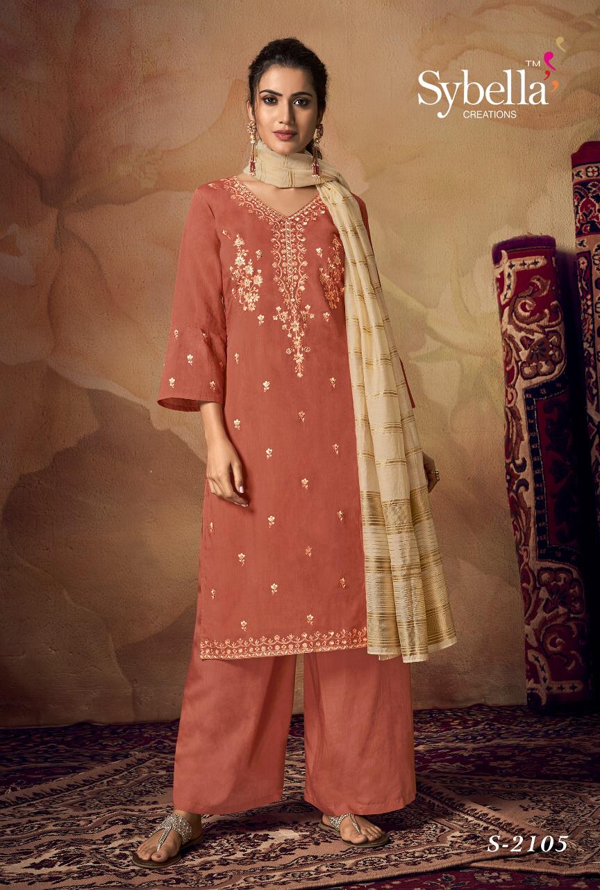 Sybella Creation Presents Siphora Fabrics Visscose Banarsi Salwar Suits