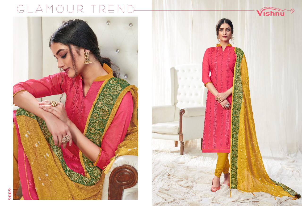 Vishnu Impex Launche Bandhej Vol 2 Modal Silk Embroidery With Daimond Work Salwar Suits