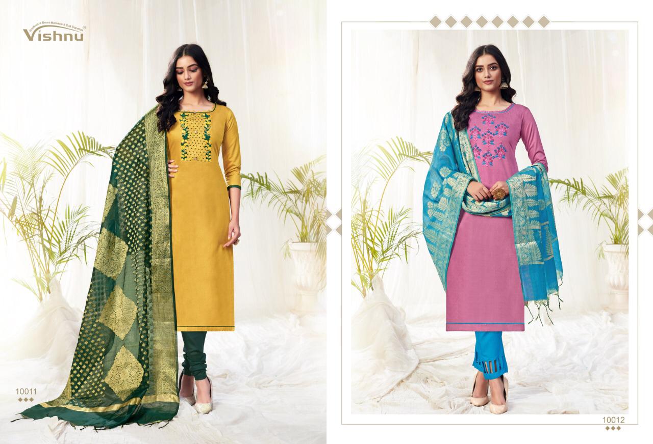 Vishnu Impex Presents Naira Fancy Fabrics Salwar Suits