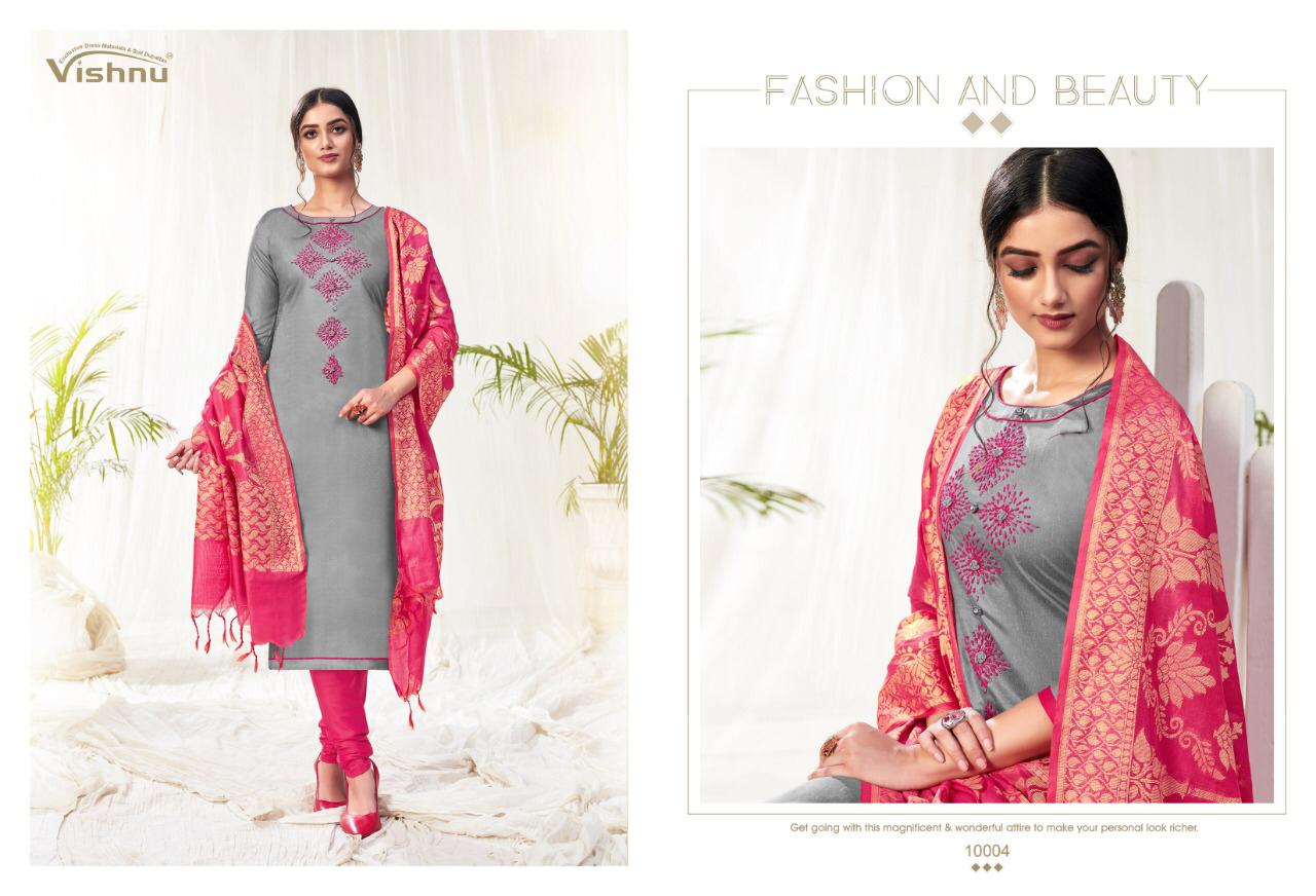 Vishnu Impex Presents Naira Fancy Fabrics Salwar Suits